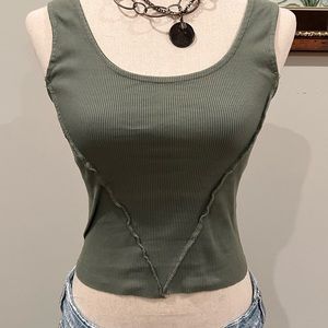 Gilded Intent Exposed seam crop